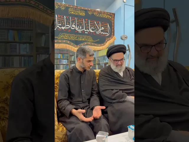 الشاعر محمد الحرزي يقرأ للسيد محمد صادق الخرسان أبيات (ولا زلت شيعياً على دين جدتي) الأربعين ١٤٤٧هـ