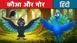 कौआ और मोर The Crow & The Peacock - Story In Hindi | Moral Stories In Hindi | Cartoon | Hindi Kahani