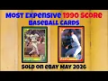 1990 Score Most Expensive eBay Sales Baseball Cards May 2026