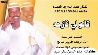 جديد2025 الفنان عبدالله ود العمده قالولي نازحه 
