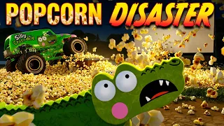 Silly Crocodile Makes TOO MUCH Popcorn!
