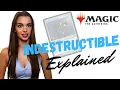 Magic the gathering Keyword abilities explained how does INDESTRUCTIBLE work - MTG FAQ