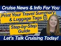 Lagu CRUISE TIPS! Hoe print je je Princess-reisoverzicht en bagagelabels? 🧳 | Eenvoudige stapsgewijze ...