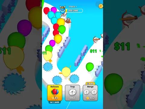 Trap & Pop Gameplay 🏹🎈 #games #gameplay