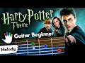 Harry Potter Guitar Theme Song for Beginners Hedwigs Tutorial Easy Lessons Backing Tracks