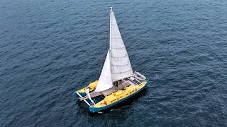 Solo Sailing & Heading Off-Grid on my  ‘Waterworld’ Catamaran