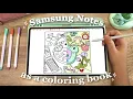 Turning Samsung Notes into a Digital Coloring Book Easy Digital Coloring Tutorial