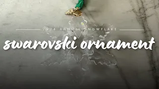 Swarovski 2024 Snowflake Ornament Review Annual Edition Crystal Ornament