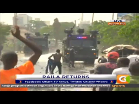 Ups and down with the police as Raila enters central business district