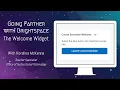Brightspace Welcome Widget