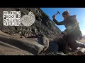 Collecting fossils Charmouth Black Ven - Flatstones and Woodstones November 2021