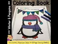 Winter Coloring Pages and Penguin Coloring Pages Bundle