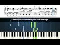 Taylor Swift - I Knew It, I Knew You - Piano Tutorial with Sheet Music