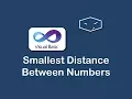 smallest distance between numbers in vb net
