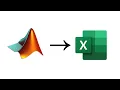 Export from MATLAB to Excel - Multidimensional export 3D 4D