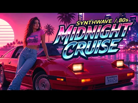 Synthwave 80s & Outrun Music 🌆 Neon Grids and Analog Dreams | Midnight Cruise