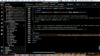 Google Maps JavaScript API error InvalidKeyMapError - Autocomplete field error