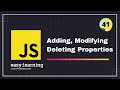 JavaScript for Beginners A - Z Adding Modifying Deleting Properties