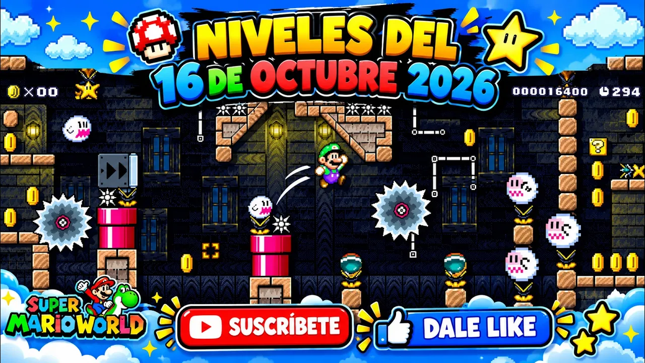 [SMM2] NIVELES DEL DIA 16 DE OCTUBRE 2026 @Maaldi78VG