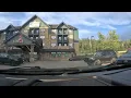 Driving wife to work and talking
