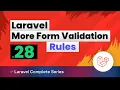 Laravel 10 Tutorial 28 More Form Validation Rules Part-2