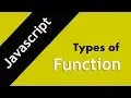 22 Types of Function in javascript Hindi