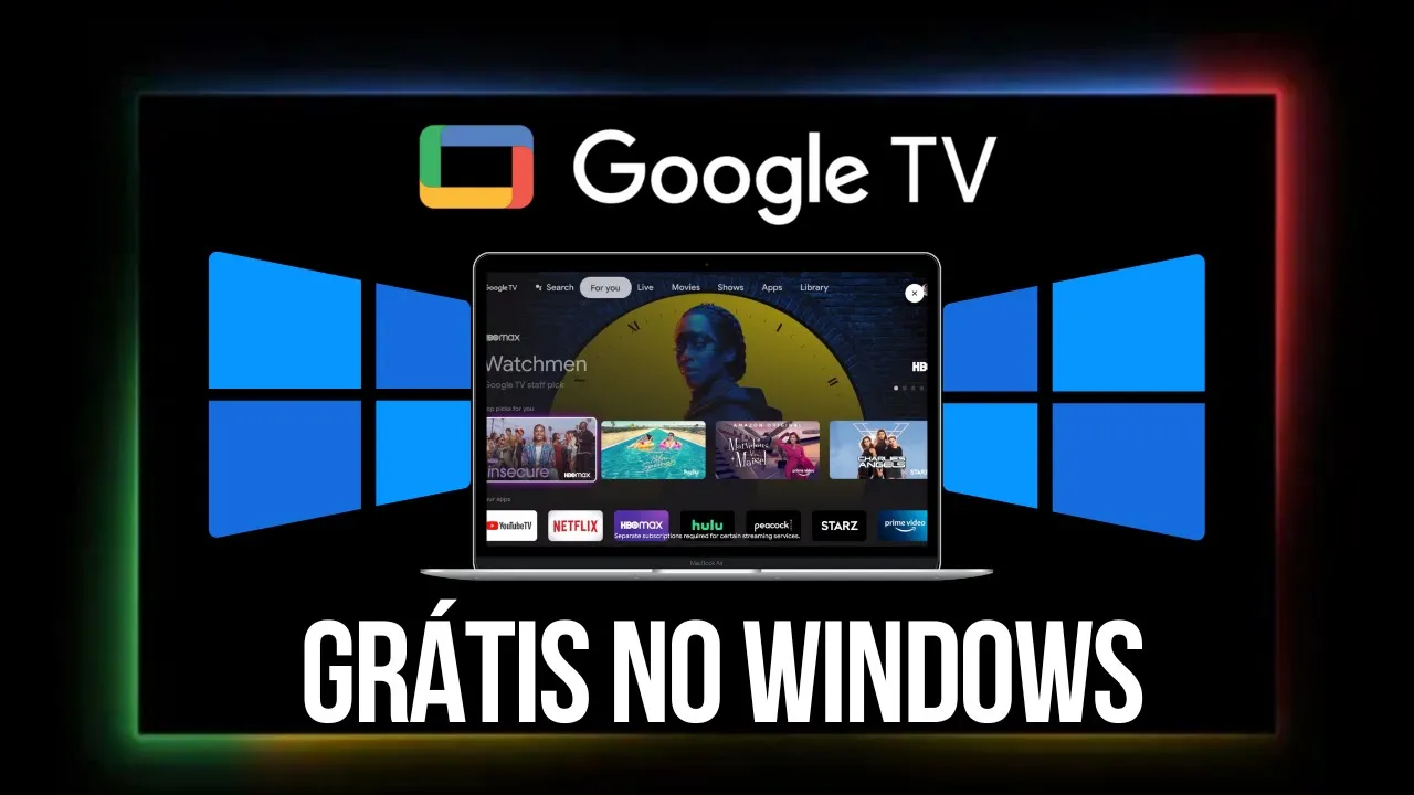 ???? INACREDITÁVEL! COMO INSTALAR GOOGLE TV NO WINDOWS 10/11! #googletv