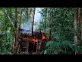 Download Lagu Alone Survival in Wilderness Rainstorm, Building Shelter, Bushcraft, Fishing, Cooking