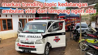 the arrival of the ambulance after taking the body to the tasikmalaya area