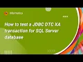 How to test a JDBC DTC XA transaction for SQL Server database