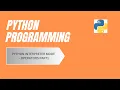 PYTHON INTERPRETER MODE - OPERATORS PART1