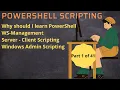 Introduction to Powershell Scripting Why should I learn Powershell Why is PowerShell used