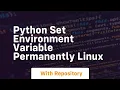 python set environment variable permanently linux
