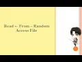 Read Data from Random Access File in Java