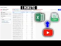 How To Export YouTube s Data To CSV or Excel File YouTube Data API in Excel