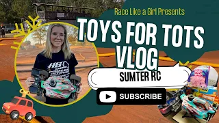 IT'S RACE DAY: Toys For Tots RC VLOG #vlog #racelikeagirl #rc #cars #racing #toys #nitro