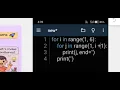 Day-9 part-2 patterns using nested loops in python