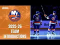New York Islanders 2025-26 Full Team Intros New York Islanders