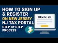 How to Sign Up Register on New Jersey New Tax Portal US Tax US Sales Tax
