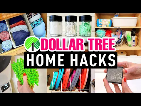 Download MP3 DOLLAR TREE HOME HACKS For Everyday REAL Life Organization & Storage!