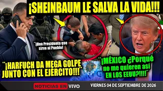 SHEINBAUM ¡LE SALVA LA VIDA! HARFUCH DA TREMENDO GOLPE ¡Y TRUMP MÉXICO TIENE MUCHO MONEY! NOTICIA