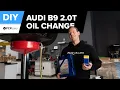 Audi A4 Engine Oil Filter Replacement DIY 2017-Present Audi B9 A4 allroad A5 Sportback Ultra