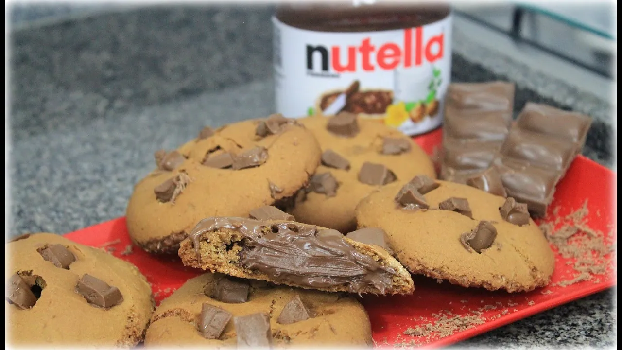 COOKIE RECHEADO DE NUTELLA (FÁCIL) SISTERS LELLIS