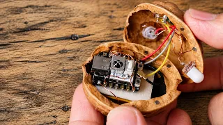 I managed to pack everything inside the walnut.