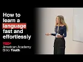 How to learn a language fast and effortlessly | Victoria Obiageli | TEDxAmerican Academy Brno