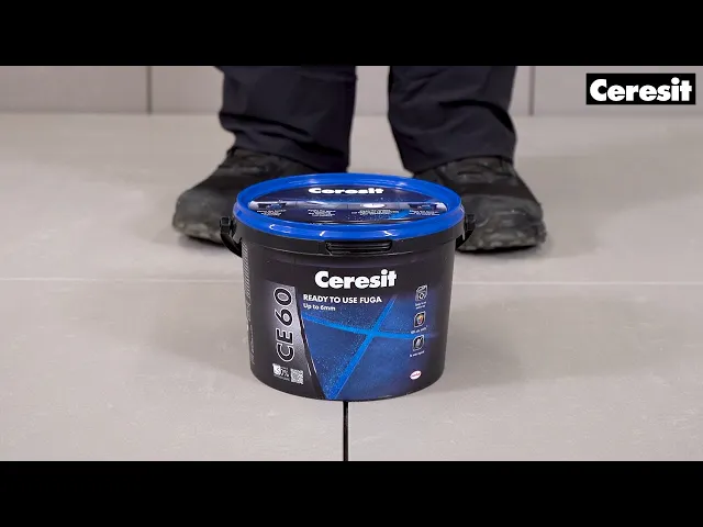 Paruoštas naudoti plytelių tarpų glaistas CERESIT CE60, Cementgrey, 2kg