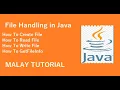 File Handling Tutorial in Java Malay