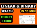 DSA Complete Course in Java Linear And Binary Search