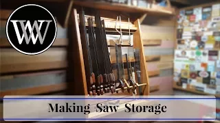 How to Make a Saw Till Hand Saw Storage Hand tool Woodworking Project