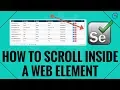 How To Scroll Inside The WebElement in Selenium WebDriver - EventFiringWebDriver
